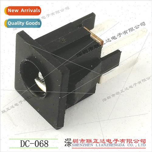 Panel recessed DC socket Snap-in DC female socket Square DC