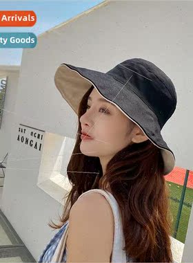 Hat female spring summer Korean  hundred wh fisherman hat Ja