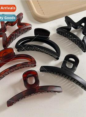 Autumn winter high-level sense frosted black tortoiseshell r