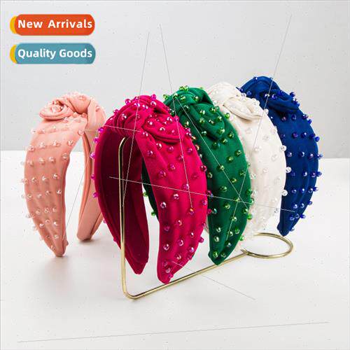 Hair bands Korean crystal handmade headband female simple re