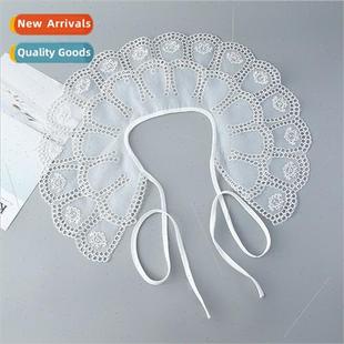 Lace Wave Bottom Embroidered Jacket Collar Women New Loop