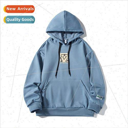 2023 fall new sweater jacket casual loose hooded sweater tee
