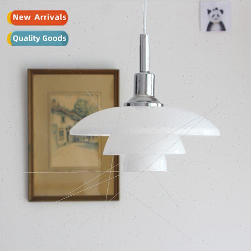 Danish designer PH3/2 glass chandelier Scandinavian bedroom