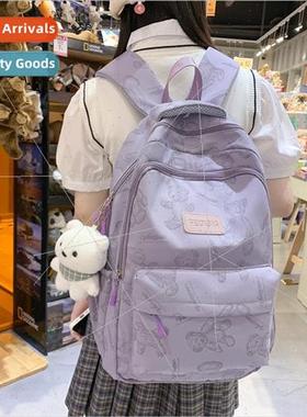Girls schoolbag Korean junior large-capacy versatile shoulde