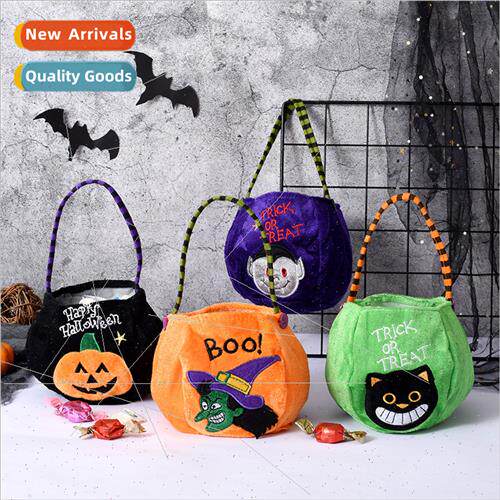 Halloween candy bags decorative handheld pumpkin bags kinder