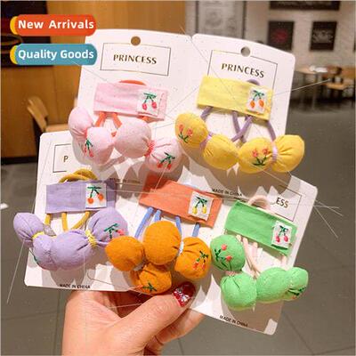 Korea children cloth bow hair bltle girl embroidery hair cli