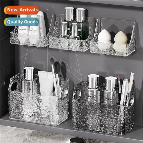 Glacier pattern mirror cabinet organizer wall-mounted no-pun