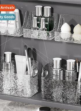 Glacier pattern mirror cabinet organizer wall-mounted no-pun