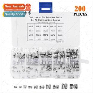 boxed stainless socket flat set hexagon end 304 200pcs steel