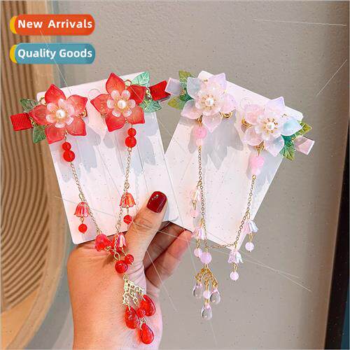 female children ancient wind head flower hairpin girls step
