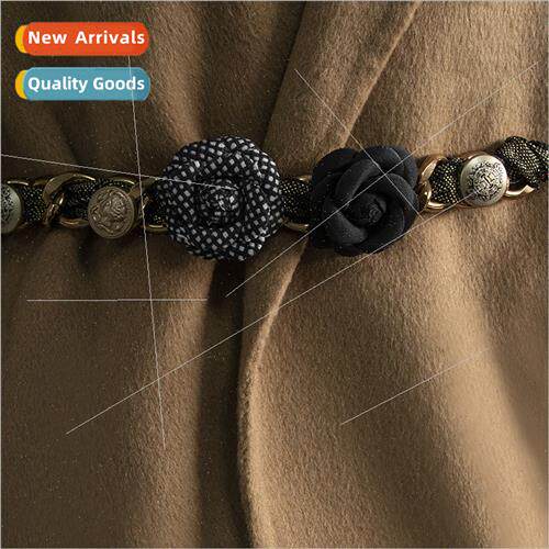 Ethnic Belt Women Rose Vintage Button Gold lk Scarf Chain Pe