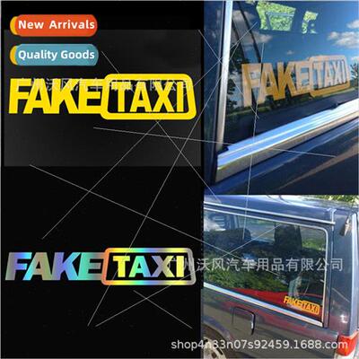 FAKE TAXI Fake Taxi Drift  Funny Car Stickers FAKETAXI Refle