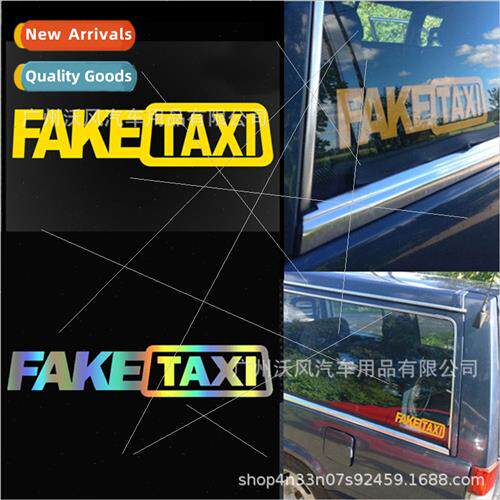 FAKE TAXI Fake Taxi Drift  Funny Car Stickers FAKETAXI Refle