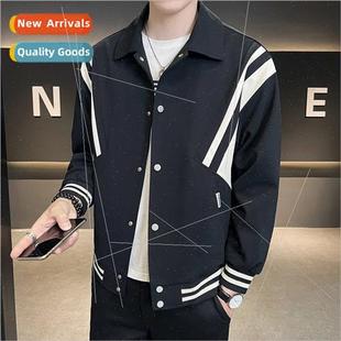 gang spring splicing handsome new 2023 fall men Jacket