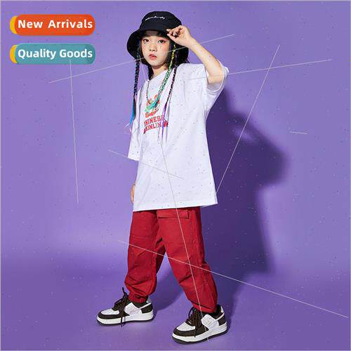 Children Hip Hop  Su Loose Boys Set Dance Costume Summer Gir