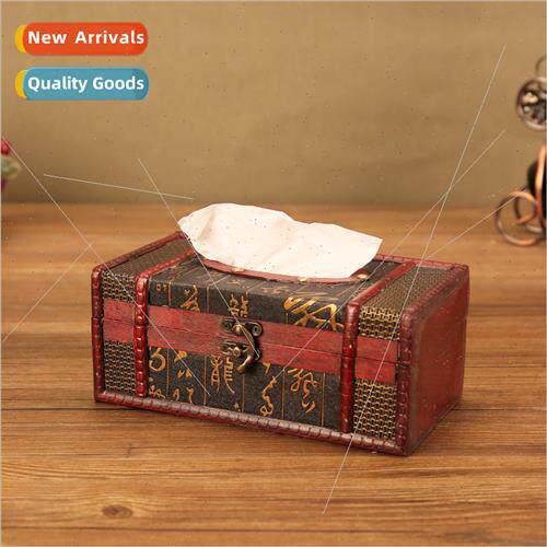 Chinese retro paper towel box household creative classical r