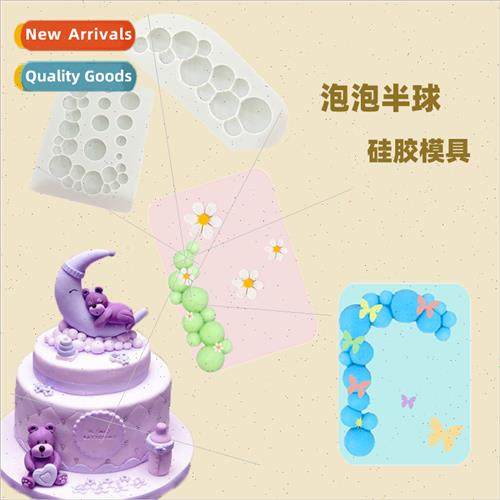 Bubble licone Mould DIY Half Round Sphere Chocolate Flip Cak