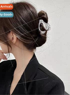 Spring metal grab clip back head hair clip small clip headdr