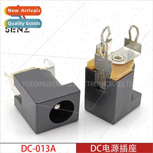 DC power socket DC-013A 180 degree vertical three-pronged we