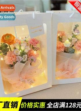 Window Tote Bag  Bags Bouquet Packaging Bags Flower Wrapping