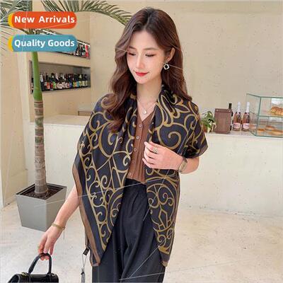 2023 new simulation silk scarf ~ thin new silk satin square