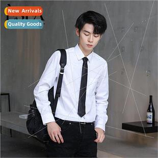 Distribution men black shirt long-sleeved shirt business Sli