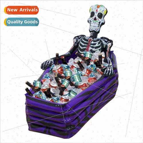 Inflatable Halloween skull ice bucket Halloween vampire pump
