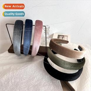 Velvet Sponge Top Color Gauloises Fabric Bands Solid Hair