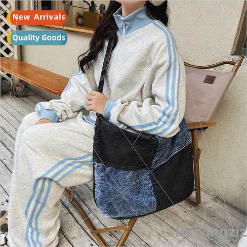 Cowboy canvas classroom bag bag female large capacy new shop