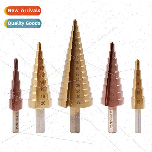 Hexagonal Shank  Fluted Spiral Fluted Step Drill B Pagoda Dr