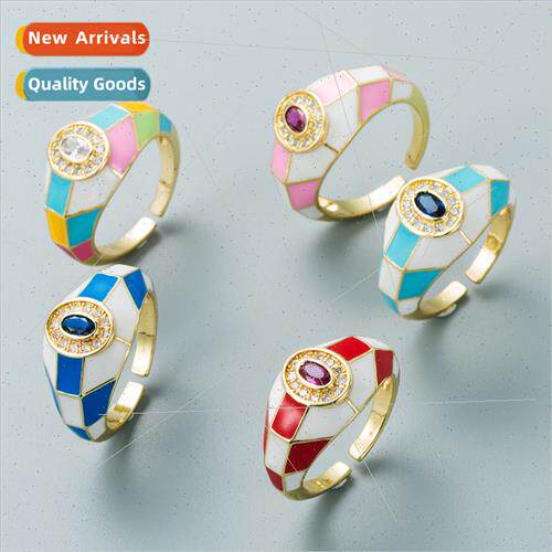 Europe fashion popular copper gold-plated zirconia micro-set