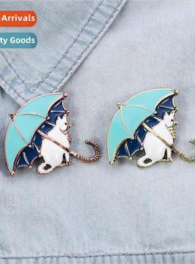 Japanese cartoon cute cat badge tide personaly couple suppor