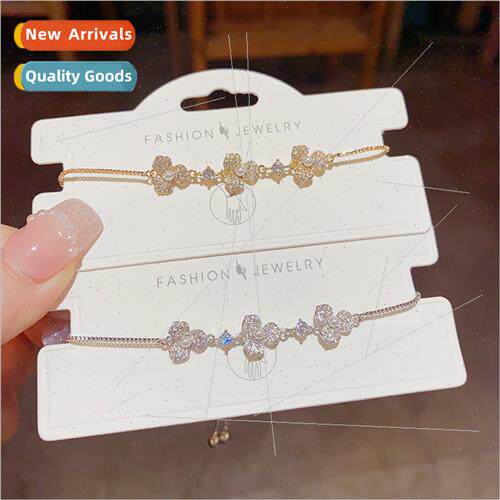 Series Sweet Three Four Leaf Flower Bracelet Unique Fashion