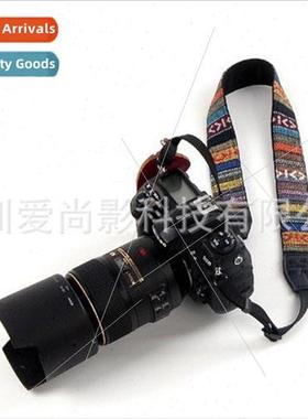 Nostalgic retro ethnic wider shoulder strap SLR camera strap