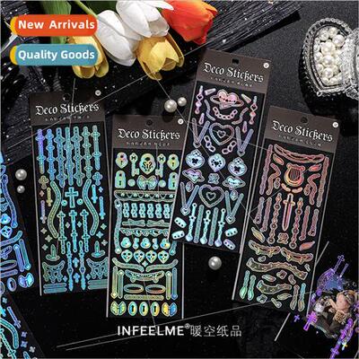 Dark elf series diy hot color gold PET basic handbook materi