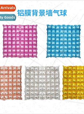New background wall aluminum film balloon double rows square