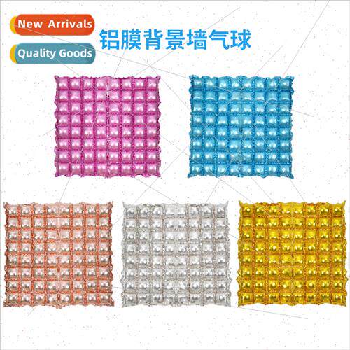 New background wall aluminum film balloon double rows square