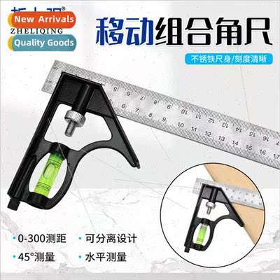 Horizontal movable Angle Ruler 45 Degree Right Angle Ruler C