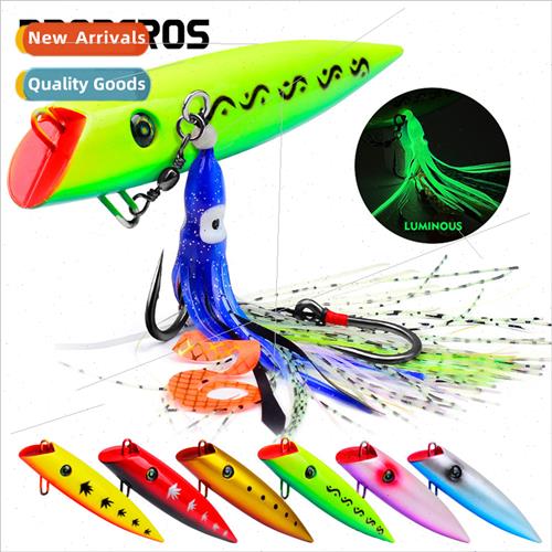 Squid Ba Octopus Hook Floating Water Popper Fake Ba 18cm 88g