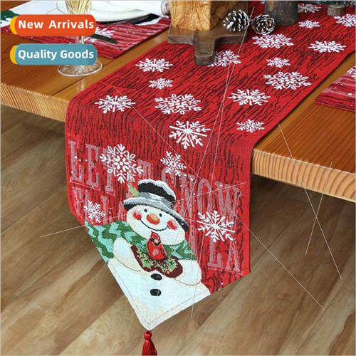 2022 Christmas New Christmas Table Flags Cotton nen Snowman