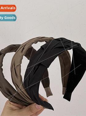 Hair bands vintage ruffled wide edge compression hair extern