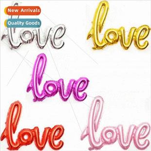 43 inches queen size conjoined LOVE letter shape aluminum fi