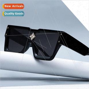 frame sun onePCS face big strong sunglasses lens new 2021
