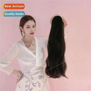 wave head wig half fiber chemical big black female band Hair