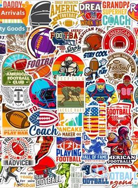 50 Rugby Text Stickers Sports New Rugby Personalized DIY Doo