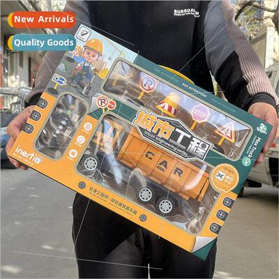 Children inertia engineering car toys excavator lifting cran