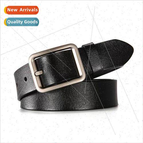 Cowhide leather belt female jeans simple versatile leather b