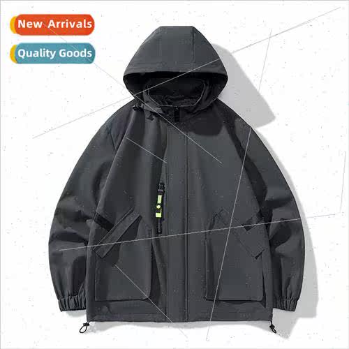 2023 new spring thin jacket coat hooded windproclassic simpl