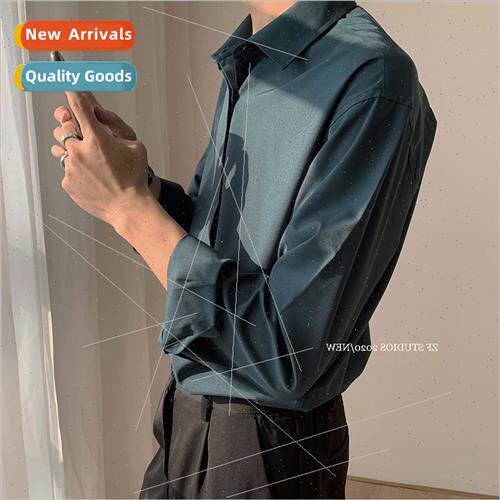 Spring and Autumn Hong Kong  ins retro drape -iron dark gree