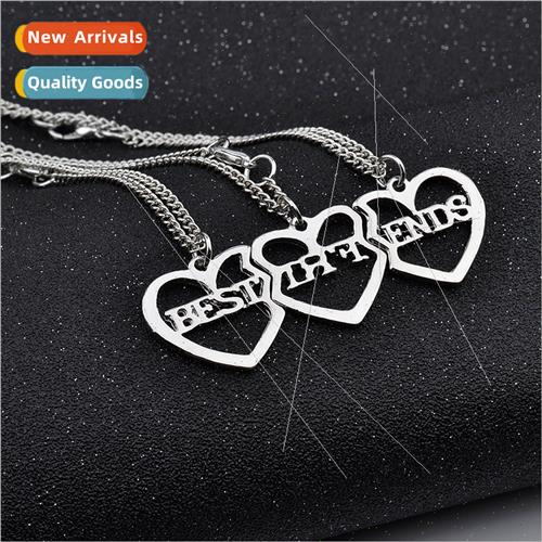 Europe Fashion Alphabet BEST FRIENDS  Friends Heart Patchwor